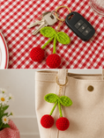 Load image into Gallery viewer, Crochet Cherry Keychain
