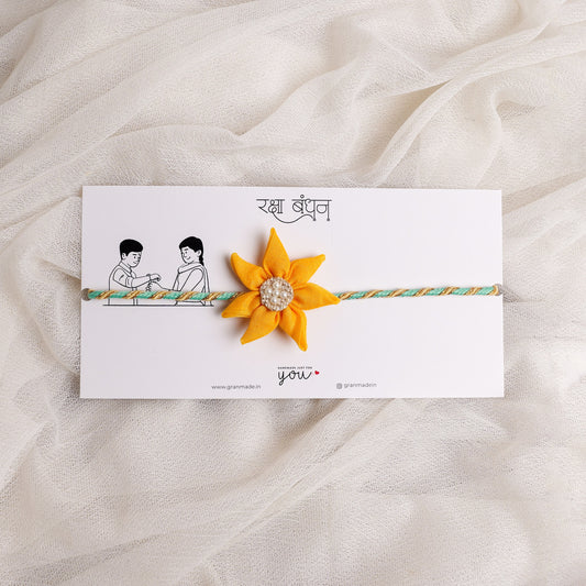 Handmade Yellow Sunflower Rakhi