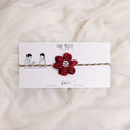 Load image into Gallery viewer, Handmade Phool Rakhi- Maroon
