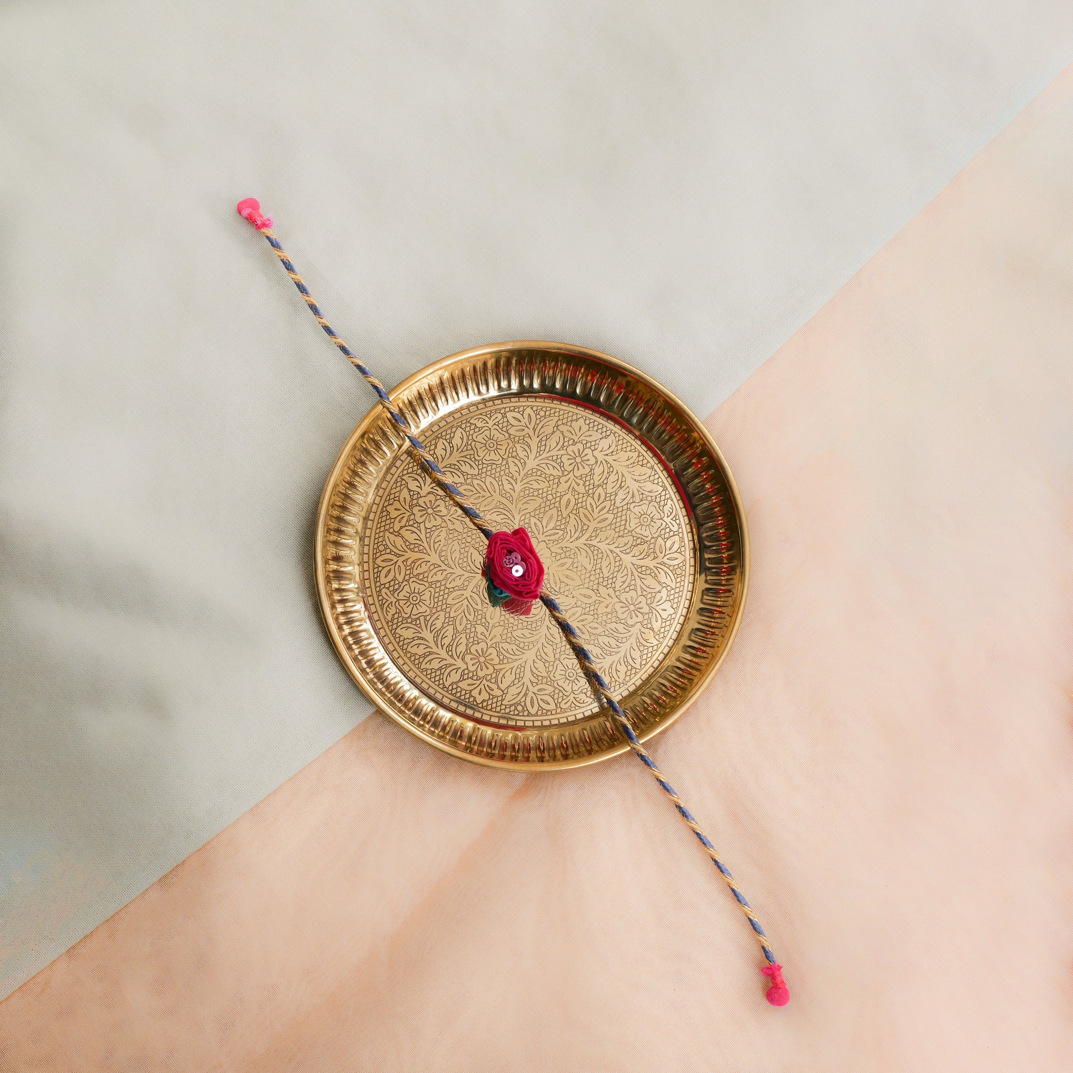 Handmade Rose Rakhi