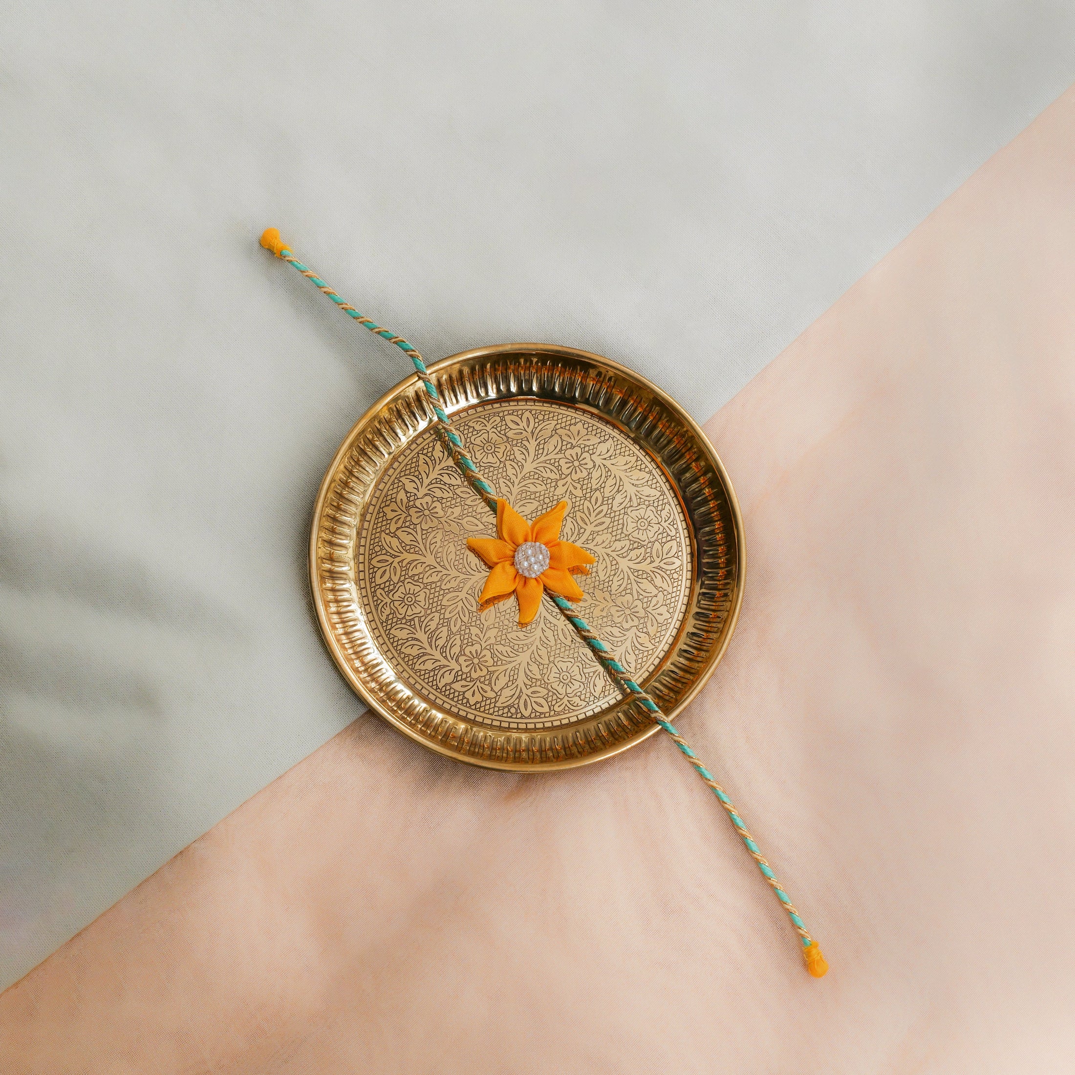 Handmade Yellow Sunflower Rakhi