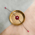 Load image into Gallery viewer, Handmade Phool Rakhi- Maroon
