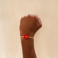 Load image into Gallery viewer, Crochet Daisy Rakhi - Red
