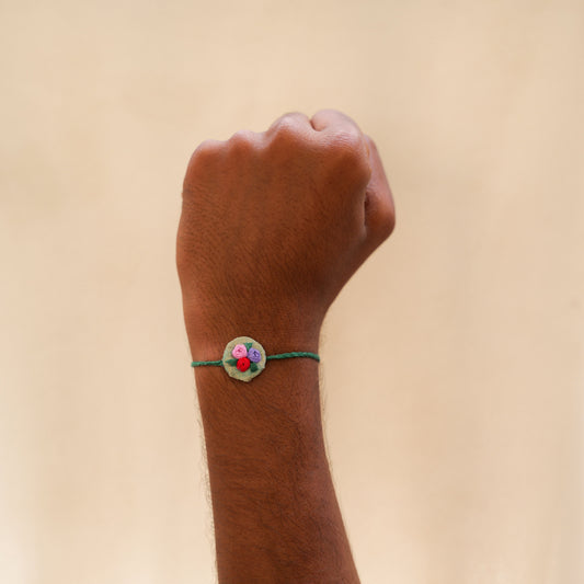 Bahara Hand-embroidered Rakhi