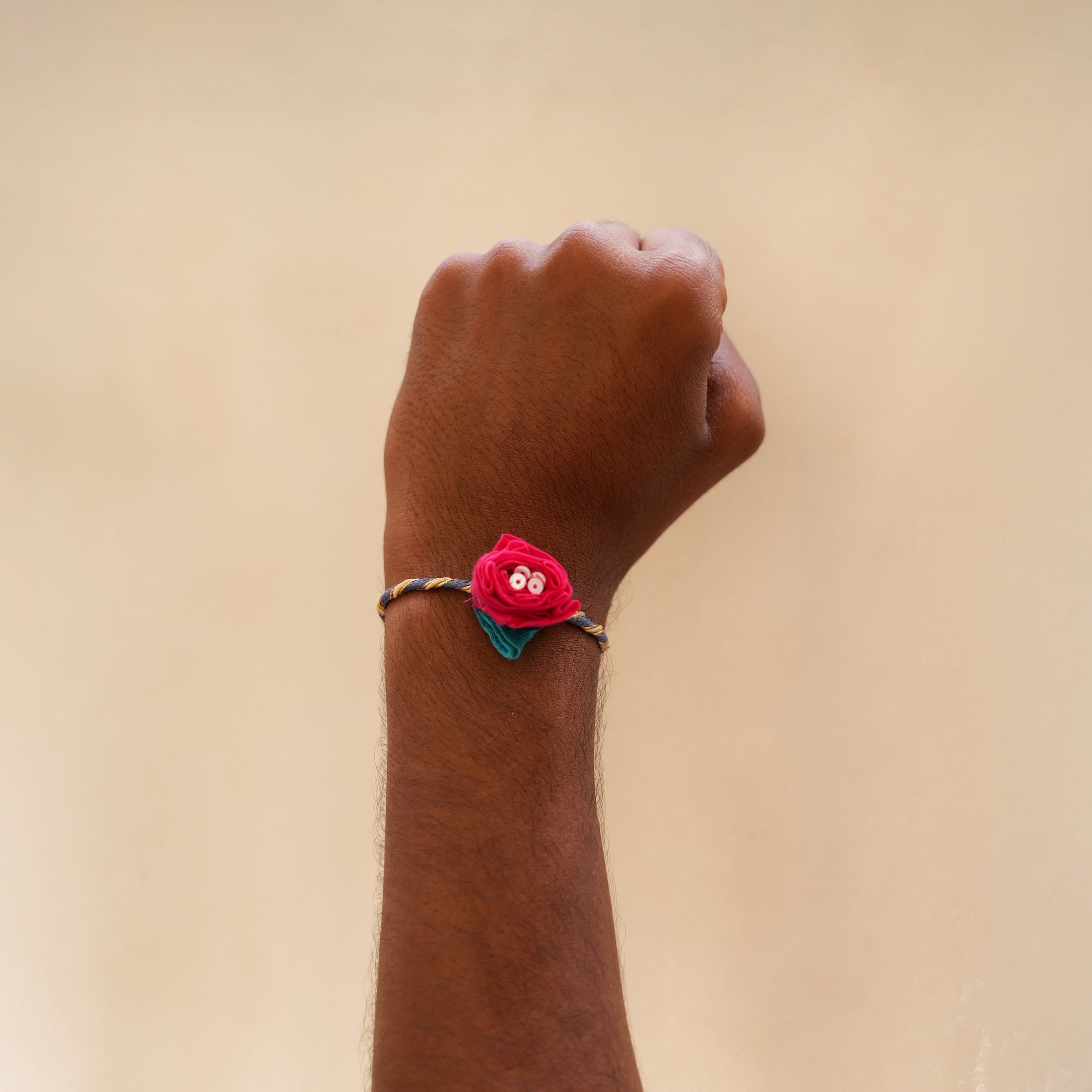 Handmade Rose Rakhi