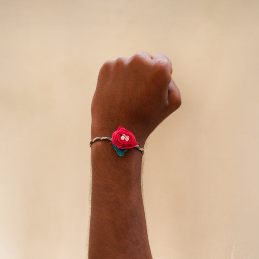 Handmade Rose Rakhi