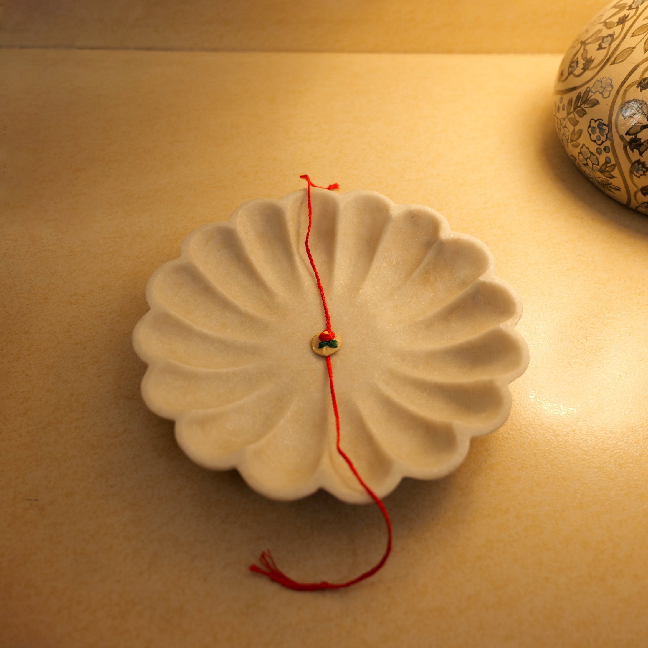 Bloom Hand-embroidered Rakhi