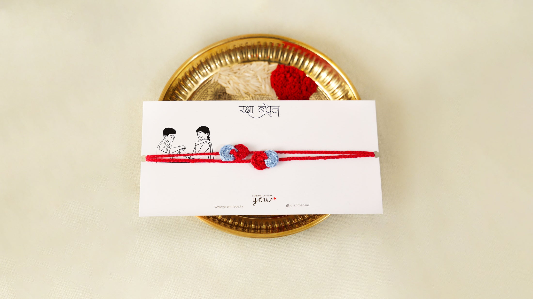 Crochet Infinite Bond Rakhi set of 2