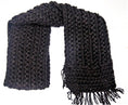 Load image into Gallery viewer, Beige & Black Hand - knit U - pin Scarf - Granmade
