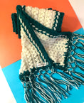 Load image into Gallery viewer, Beige & Black Hand - knit U - pin Scarf - Granmade
