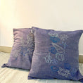 Load image into Gallery viewer, 'On the Beach' Hand embroidered Cushion Covers (set of 2) - Granmade
