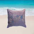 Load image into Gallery viewer, 'On the Beach' Hand embroidered Cushion Covers (set of 2) - Granmade
